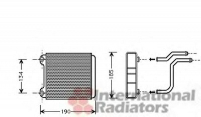 VAN WEZEL 03006183 -  Теплообменник, отопление салона